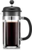 Â£13 Bodum French Press Caffettiera Black - 1L / 8 Cup Coffee Maker - Durable Glass & Stainless Stee