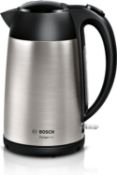 Â£38 Bosch DesignLine TWK3P420GB Stainless Steel Cordless Kettle, 1.7 Litres, 3000W - Silver & Black