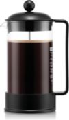 Â£13 Bodum French Press Brazil - 1L / 8 Cup Coffee Maker - Durable Glass & Stainless Steel Filter -