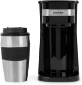 Â£25 Salter One Cup Coffee Maker Filter Coffee Machine, Washable & Reusable Filter, Includes 420ml