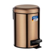 Â£19 WENKO Dustbin with Anti-Fingerprint Capacity 3 litres, Rustproof stainless steel, Metallic Copp