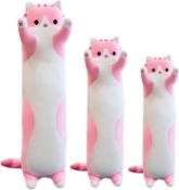 Â£31 Kekeso Giant Cat Pillow Plush Cartoon Kitty Sleeping Hugging pillow, Cuddly Soft Long Kitten Bo