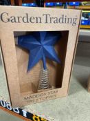 Blue star tree topper