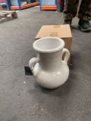 White ornament jug