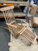 Toddington teak steamer chair