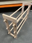 Wood shoe rack
