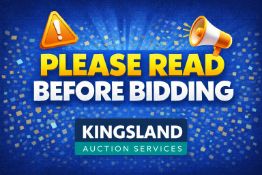 PLEASE READ THE INFORMATION REGARDING THIS AUCTION