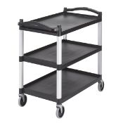 RRP £270 - Cambro 180kg Black KD Utility Cart