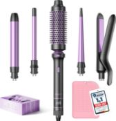 Â£40 BESTOPE PRO 5 in 1 Hair Curling Wand, Hair Curler Set with Thermal Brush and Hair Straightener,