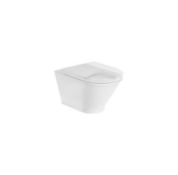 RRP £500.05 - Roca The Gap Round Compact Rimless Wall Hung Pan with horizontal outlet