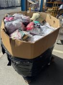 Pallet of raw unchecked customer returned cothing - majoity of items are bagged - every pallet is