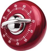 Â£10 Judge Red Classic Kitchen Timer, 60 Minute Wind Up Cooking Timer