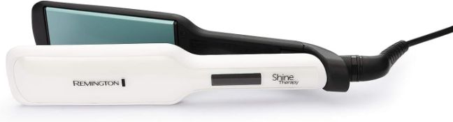 Â£80 Remington Shine Therapy Wide (45mm) Floating Plate hair Straightener with Advanced Ceramic Coat