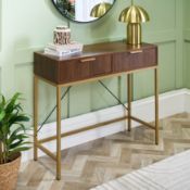 RRP £63 - OHS Chelsea Console Table - Dark Wood