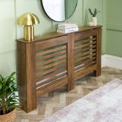 RRP £55 - OHS Large Radiator Cover - Medium Wood