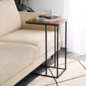 RRP £22 - OHS C Shape Side Table - Medium Wood