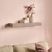 RRP £12 - OHS Ribbed Shelf - Natural