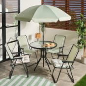 RRP £110 - OHS 6-Piece Patio Set - Sage