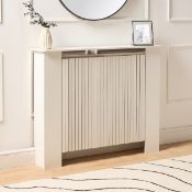 RRP £42 - OHS Medium Ribbed Radiator Cover - White