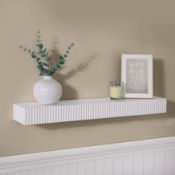 RRP £12 - OHS Ribbed Shelf - Cream