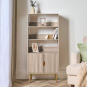 RRP £90 - OHS Ribbed Display Unit - Natural