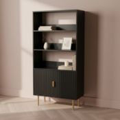 RRP £90 - OHS Ribbed Display Unit - Black