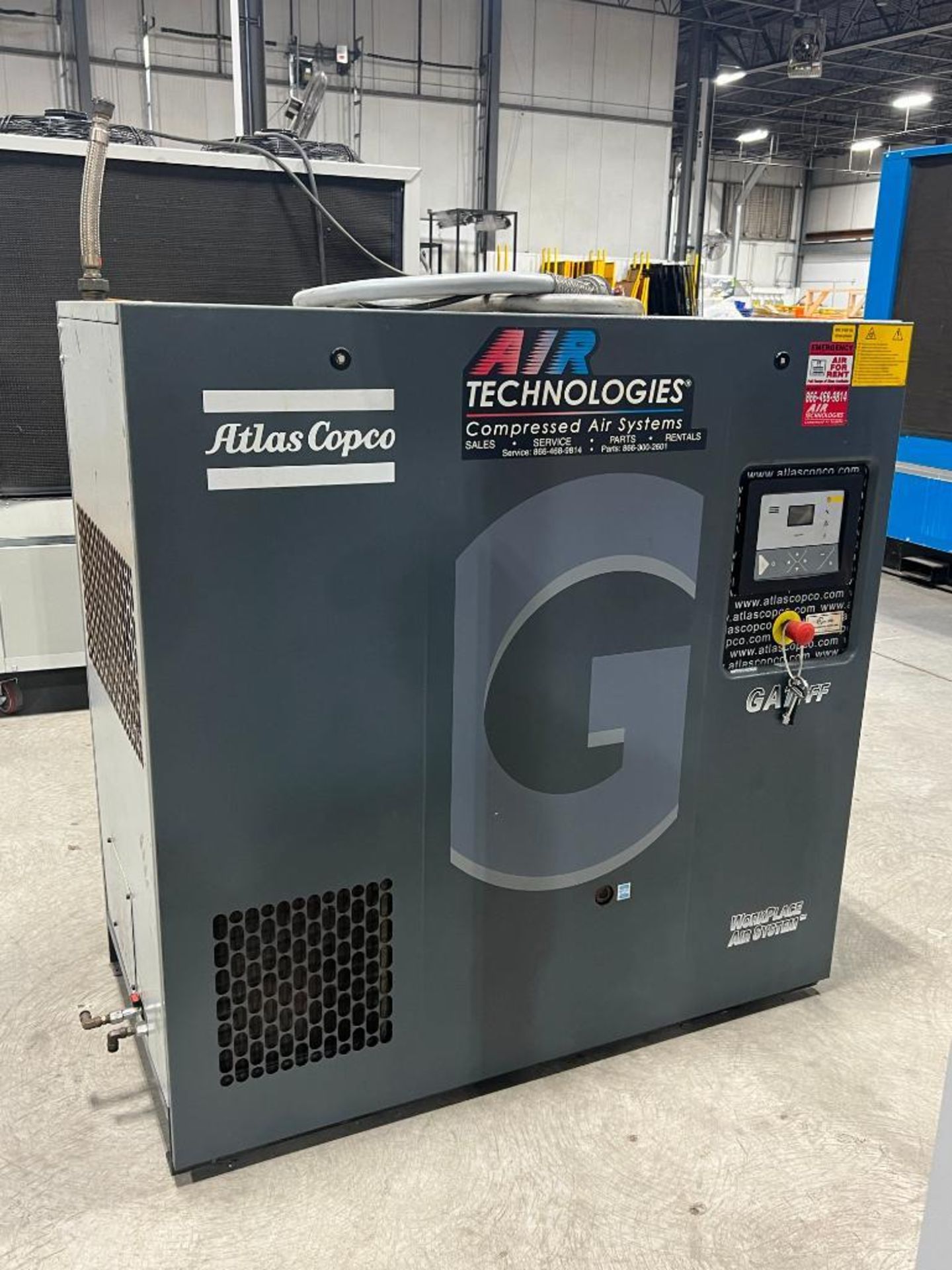 Atlas Copco GA11 FF Oil Injected Rotary Screw Air Compressor, With ...