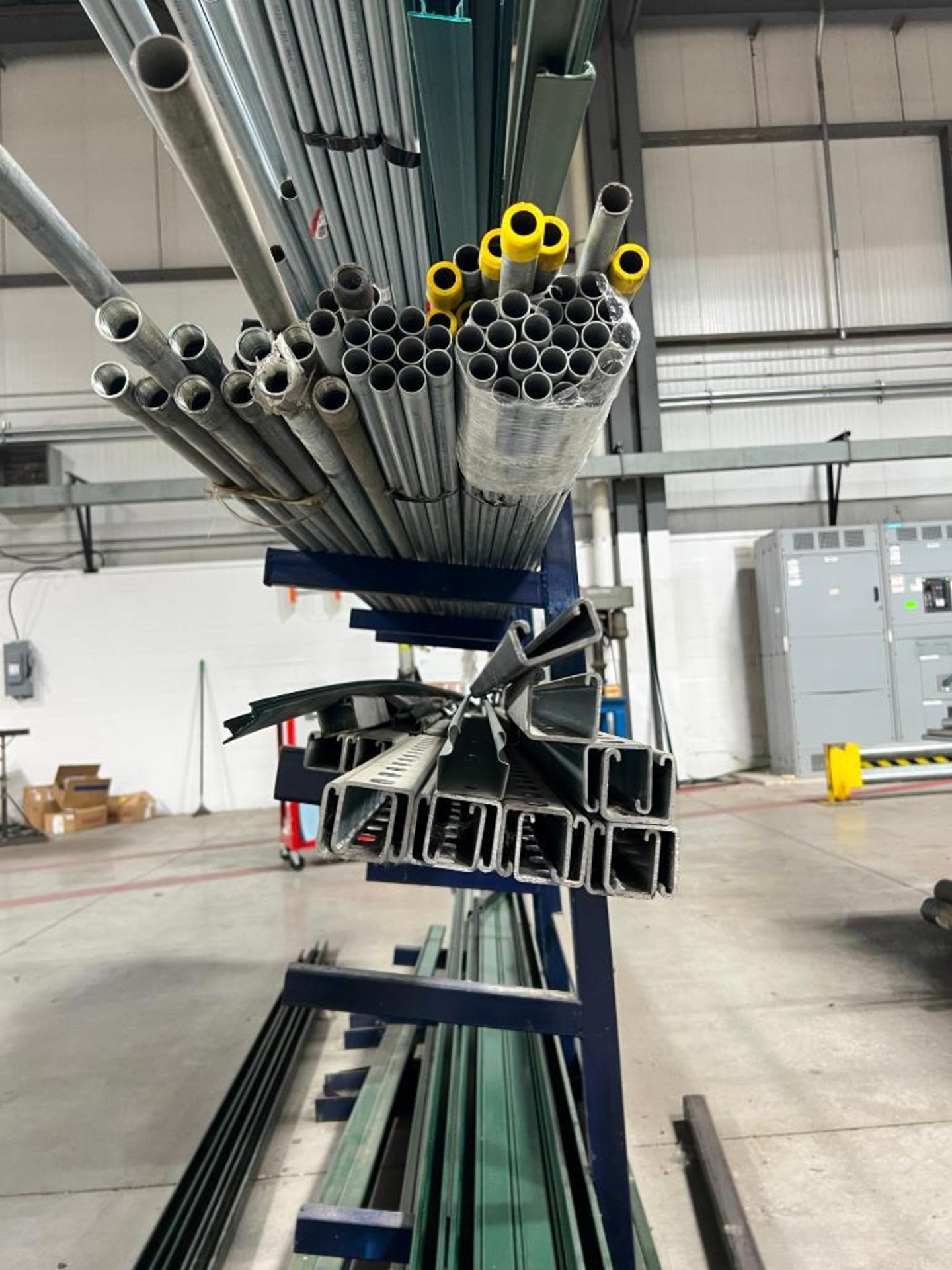 Zund Material Rack Materials Rack and contents. Rack measures: 60in W x 18in D x 64in H ...