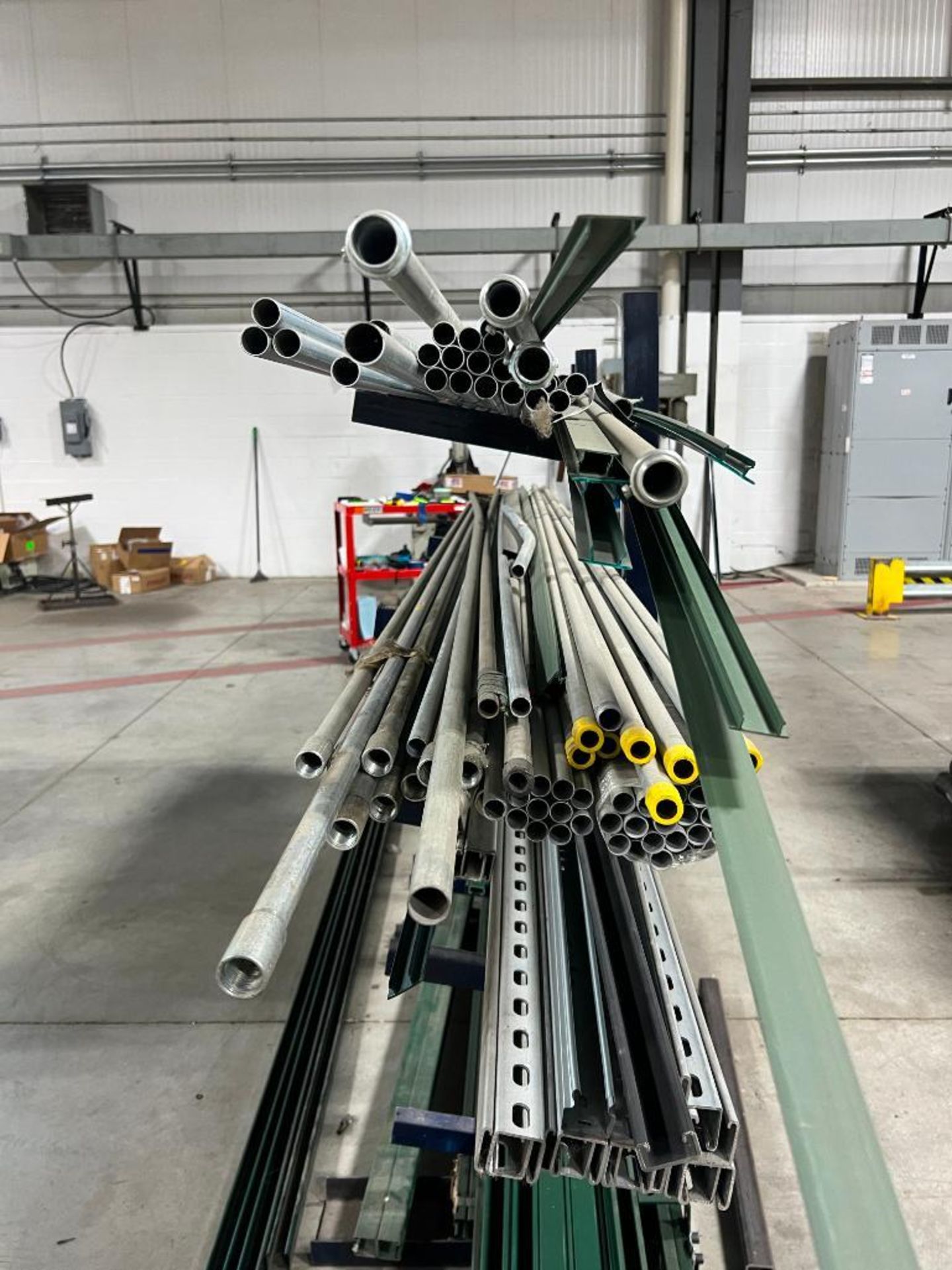 Zund Material Rack Materials Rack and contents. Rack measures: 60in W x 18in D x 64in H ...
