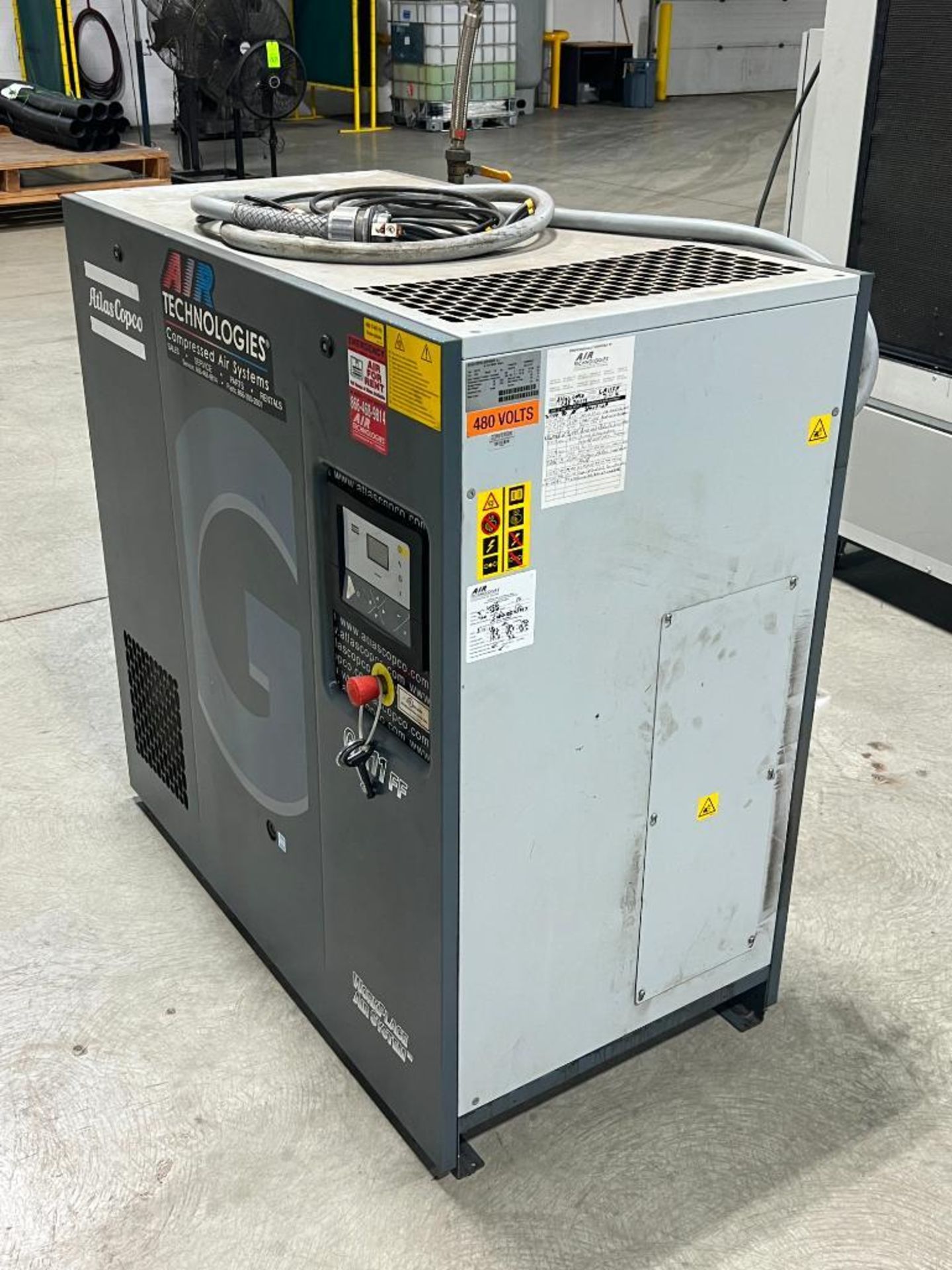 Atlas Copco GA11 FF Oil Injected Rotary Screw Air Compressor, With ...