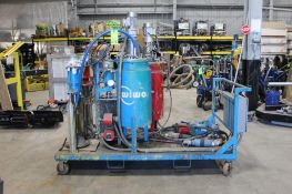 Wiwa Mixer Cart with Ray Chem JBS-100-ECW-A Wall-Mounted Digital Electronic Controller Type 4x, (2)