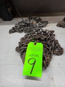 Lot of (2) Chains w/Hooks, approx. 10' ea.