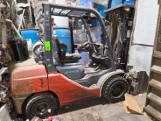 4500# Toyota Model 8FGU32 LP-Gas Forklift Truck, Needs Repairs