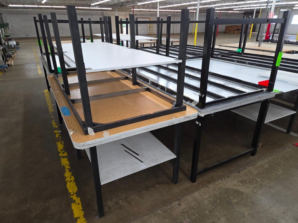 Lot of (4) Work Tables, 48
