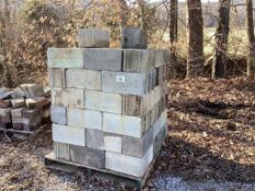 Pallet Of Concrete Blocks.