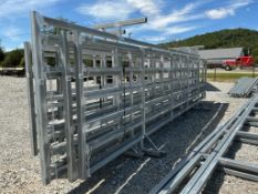 24ftX6ft Free Standing Galvanized Fence Panel