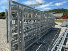 24ftX6ft Free Standing Galvanized Fence Panel