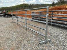 24ft Free Standing Galvanized Fence Panel