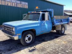 1989 Chevrolet R3500 Single Axle Dump Truck, VIN # 1GBHR34K5KJ102109