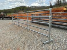 24ft Free Standing Galvanized Fence Panel