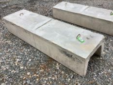 New 8' Concrete J style Feed Bunk.