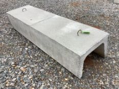 New 8' Concrete J style Feed Bunk.