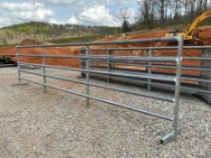 24ft Free Standing Galvanized Fence Panel