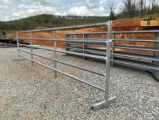 24ft Free Standing Galvanized Fence Panel