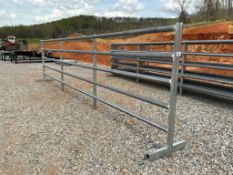 24ft Free Standing Galvanized Fence Panel