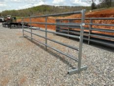 24ft Free Standing Galvanized Fence Panel