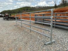 24ft Free Standing Galvanized Fence Panel