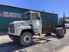 1987 Ford LN7000 Single Axle Log Truck, VIN # 1FTWR72P7HVA51349