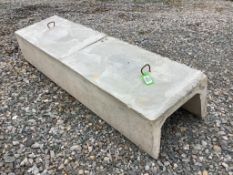 New 8' Concrete J style Feed Bunk.