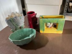 4 Pieces McCoy Pottery